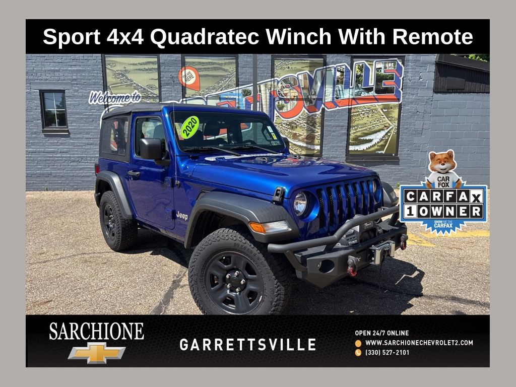 Ocean Blue Metallic Clearcoat 2020 Jeep Wrangler SUV / Crossover Four-Wheel Drive 8-Speed Automatic