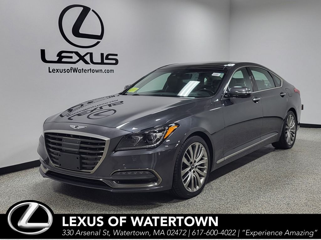 Himalayan Gray 2019 Genesis G80 Sedan Rear-Wheel Drive 8-Speed Automatic
