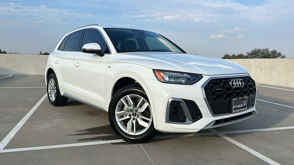 2022 Audi Q5 45 S line Premium White at North Houston Mitsubishi