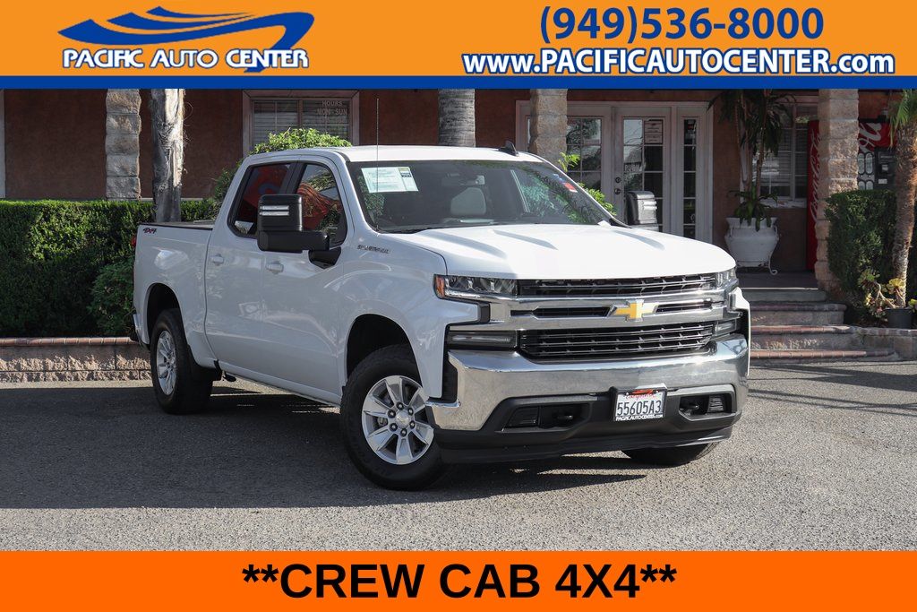 Summit White 2020 Chevrolet Silverado 1500 Pickup Truck Four-Wheel Drive 8-Speed Automatic