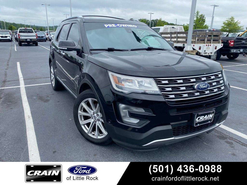 Shadow Black 2016 Ford Explorer Limited SUV / Crossover Front-Wheel Drive 6-Speed Automatic