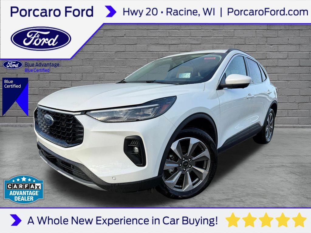 Star White Metallic Tri-Coat 2025 Ford Escape SUV / Crossover All-Wheel Drive 8-Speed Automatic
