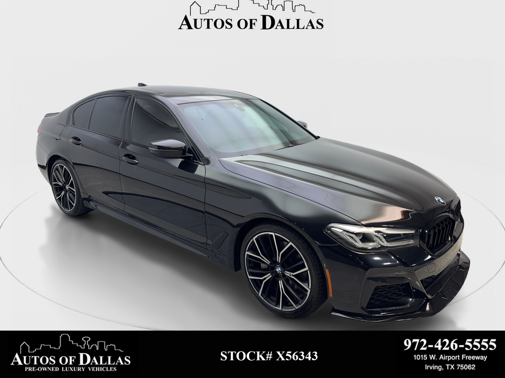 Black Sapphire Metallic 2022 BMW 5 Series Sedan Rear-Wheel Drive 8-Speed Automatic