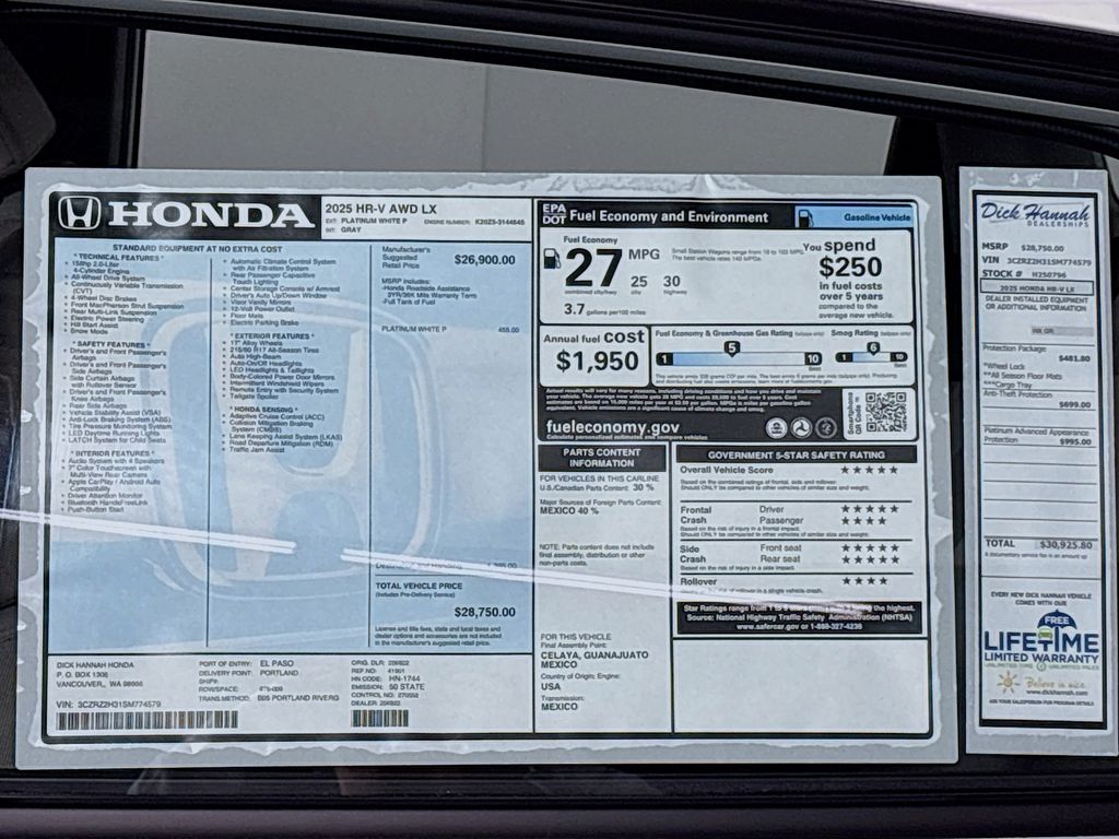 2025 Honda HR-V LX