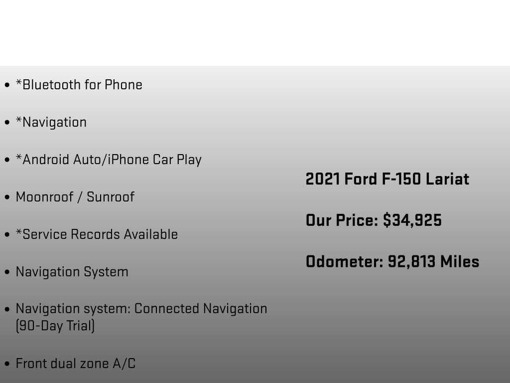 2021 Ford F-150 Lariat Gray at Carlisle Cadillac Buick GMC