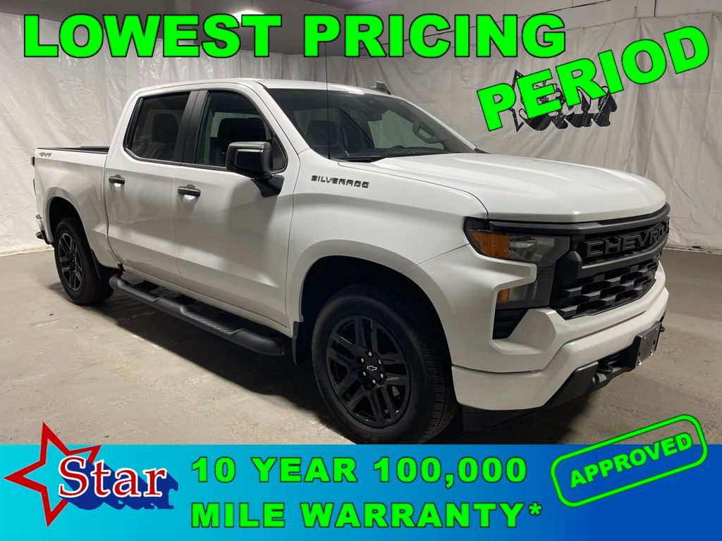 Summit White 2024 Chevrolet Silverado 1500 Pickup Truck Four-Wheel Drive 8-Speed Automatic