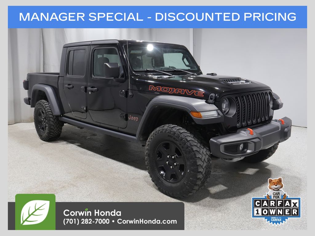 Black Clearcoat 2021 Jeep Gladiator Pickup Truck Four-Wheel Drive 8-Speed Automatic