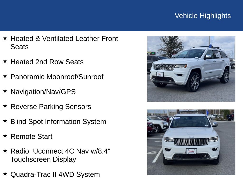 2019 Jeep Grand Cherokee Overland 4x4