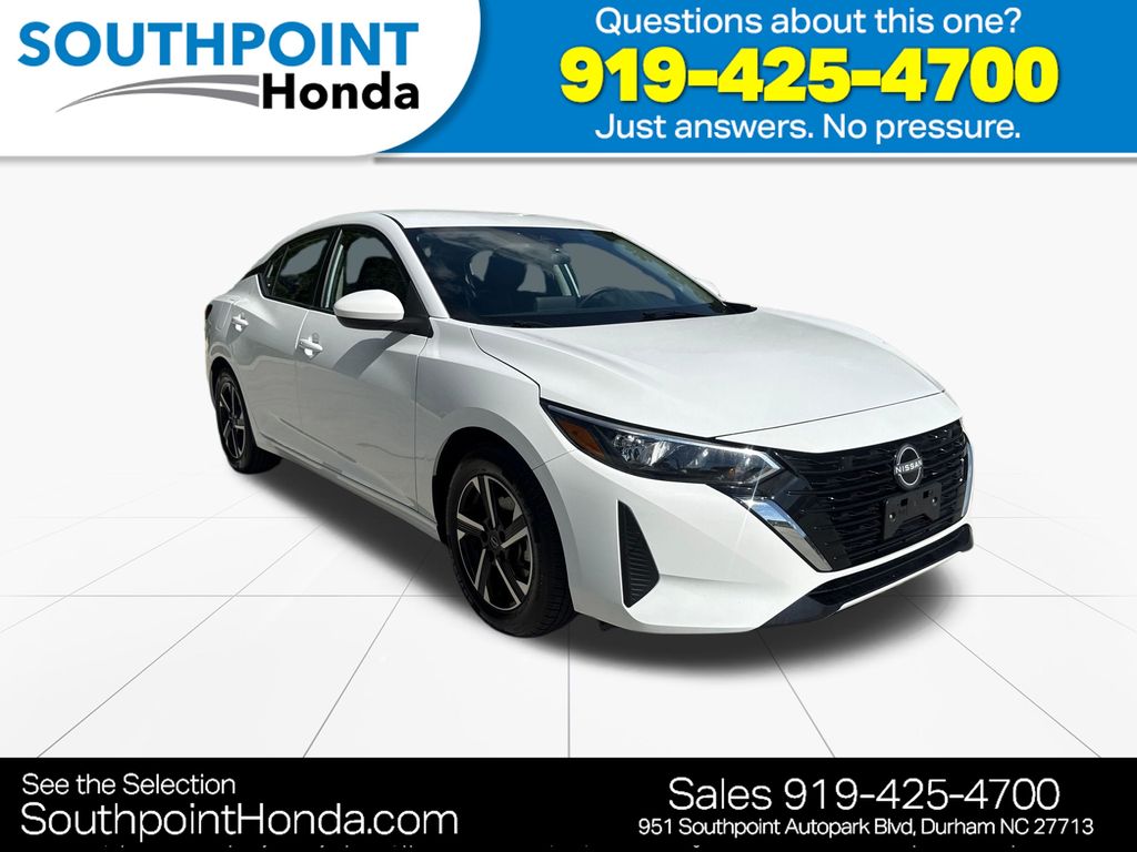 White (Fresh Powder) 2025 Nissan Sentra Sedan Front-Wheel Drive Continuously Variable Transmission