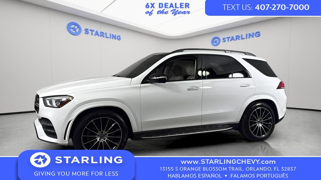 Polar White 2021 Mercedes-Benz GLE 350 RWD SUV / Crossover Rear-Wheel Drive 9-Speed Automatic