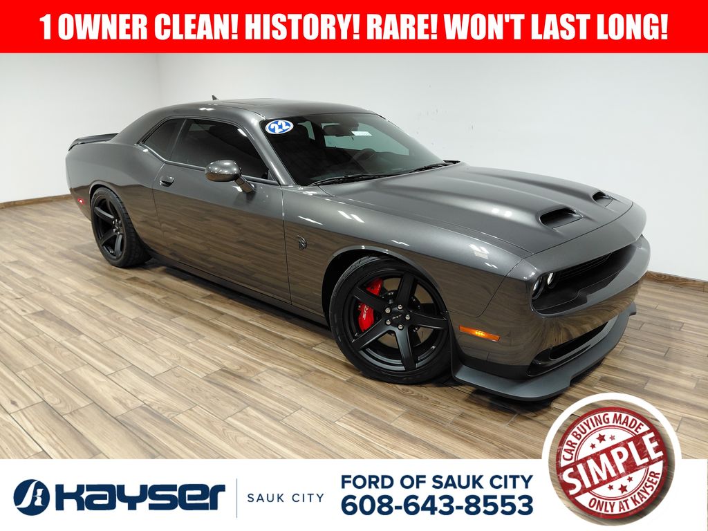 Gray (Granite Crystal Metallic Clearcoat) 2022 Dodge Challenger SRT Hellcat Redeye RWD Coupe Rear-Wheel Drive 8-Speed Automatic
