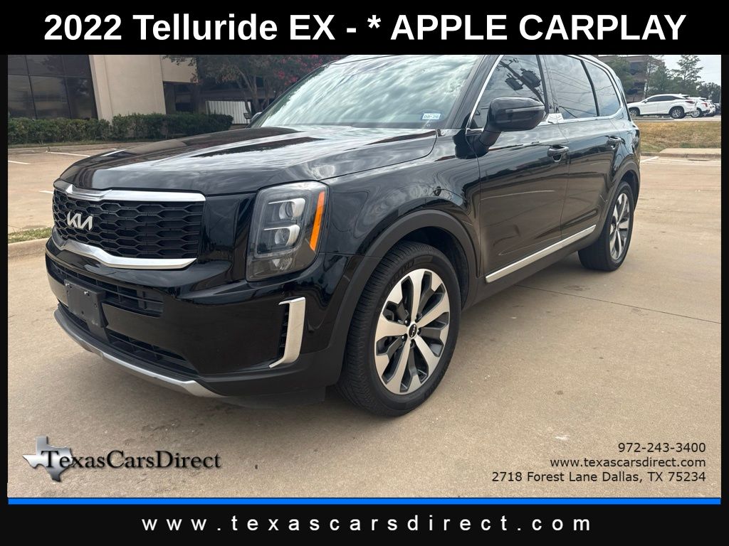 Ebony Black 2022 Kia Telluride SUV / Crossover Front-Wheel Drive 8-Speed Automatic