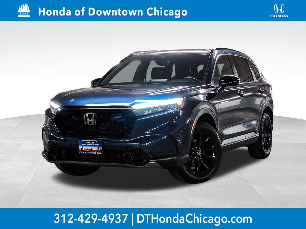 Canyon River Blue Metallic 2024 Honda CR-V Hybrid Sport-L AWD SUV / Crossover All-Wheel Drive Continuously Variable Transmission