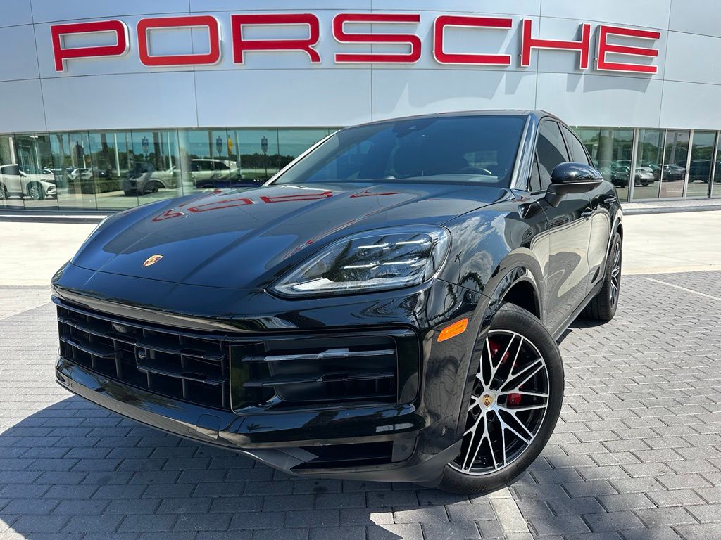 Black 2024 Porsche Cayenne Coupe S AWD Coupe All-Wheel Drive 8-Speed Automatic