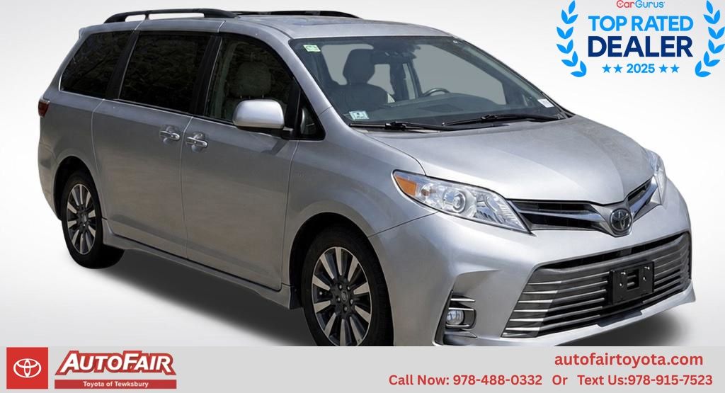 Silver 2018 Toyota Sienna XLE Premium 7-Passenger AWD Minivan All-Wheel Drive 8-Speed Automatic