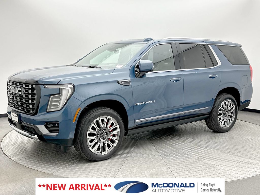 Downpour Metallic 2025 GMC Yukon SUV / Crossover Four-Wheel Drive 