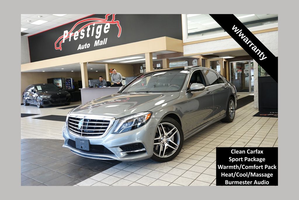 Palladium Silver Metallic 2015 Mercedes-Benz S-Class Sedan All-Wheel Drive 7-Speed Automatic