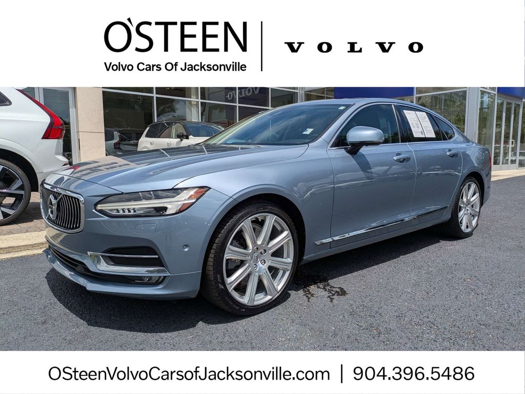 Mussel Blue Metallic 2017 Volvo S90 T6 Inscription AWD Sedan All-Wheel Drive Automatic