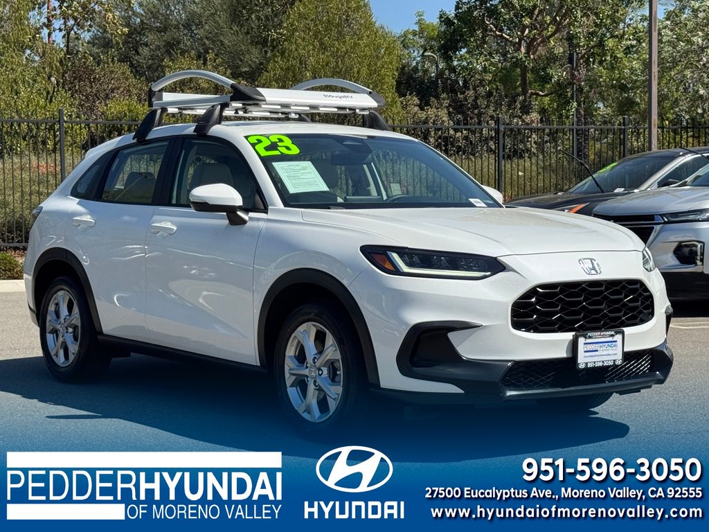 Platinum White Pearl 2023 Honda HR-V SUV / Crossover Front-Wheel Drive Continuously Variable Transmission
