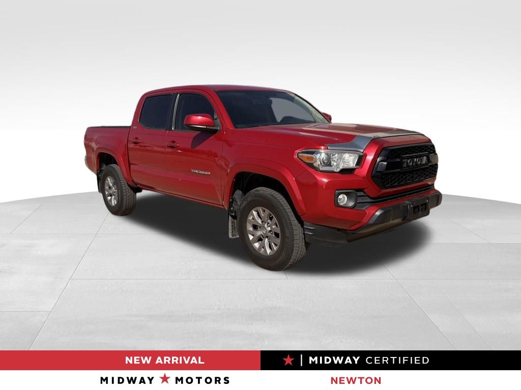 Red (Maroon) 2017 Toyota Tacoma SR5 V6 Double Cab RWD Pickup Truck 4X2 6-Speed Automatic