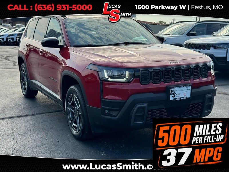 Red Hot Pearlcoat 2026 Jeep Cherokee SUV / Crossover Four-Wheel Drive Continuously Variable Transmission