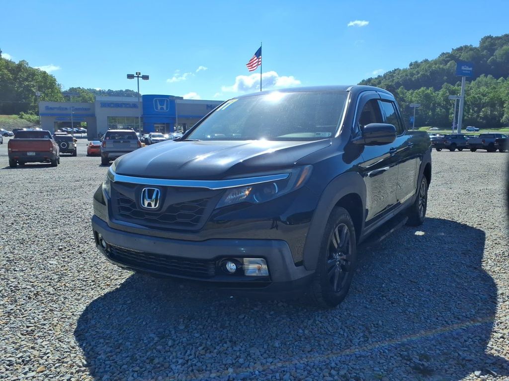 Black 2017 Honda Ridgeline Pickup Truck All-Wheel Drive 6-Speed Automatic