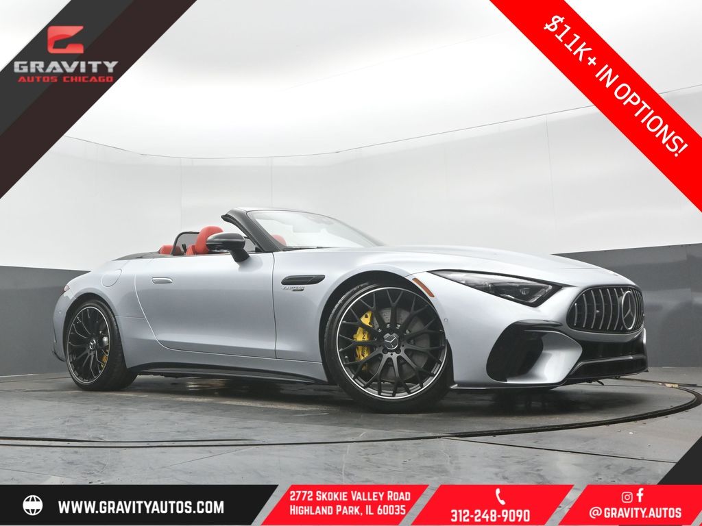 Cirrus Silver Metallic 2022 Mercedes-Benz SL-Class Convertible All-Wheel Drive 9-Speed Automatic