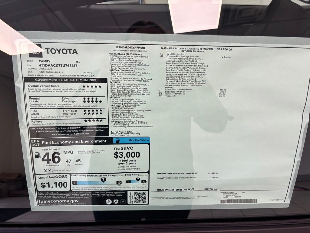 New 2026 Toyota Camry Sedan