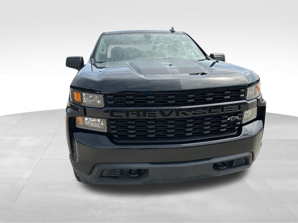 2021 Black Chevrolet Silverado 1500 Custom RWD Truck
