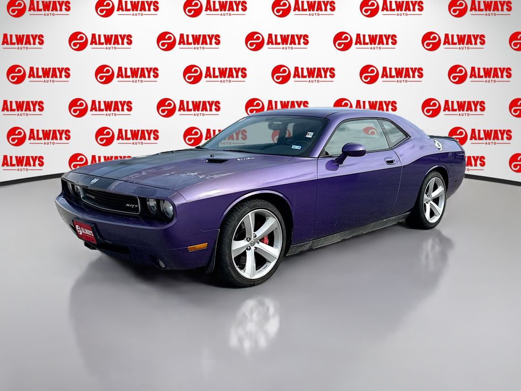 Purple (Plum Crazy Pearlcoat) 2010 Dodge Challenger SRT8 RWD Coupe Rear-Wheel Drive 6-Speed Manual