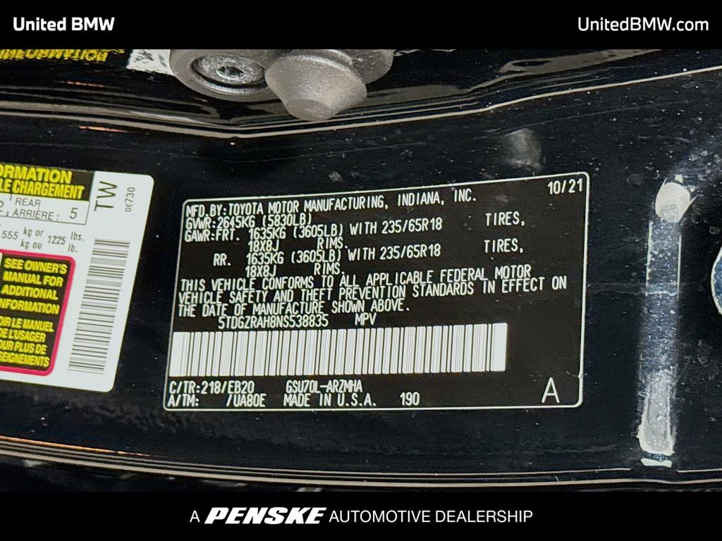 Thumbnail: 2022 Toyota Highlander - 15