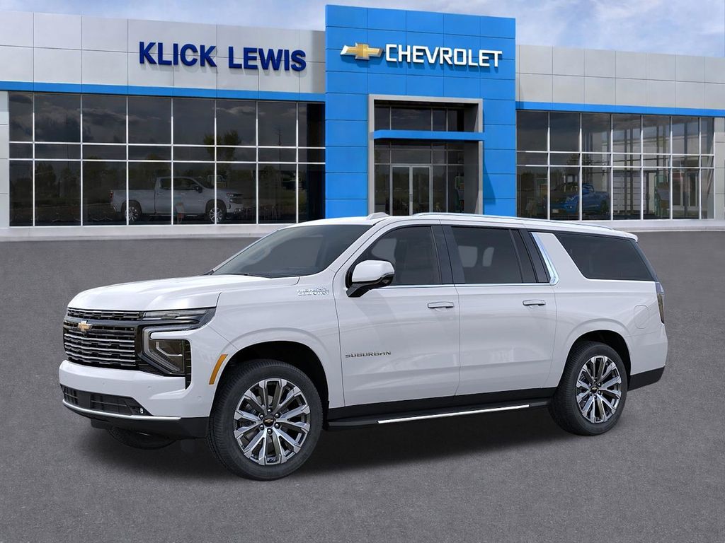 2026 Chevrolet Suburban High Country White at Klick Lewis Buick Chevrolet