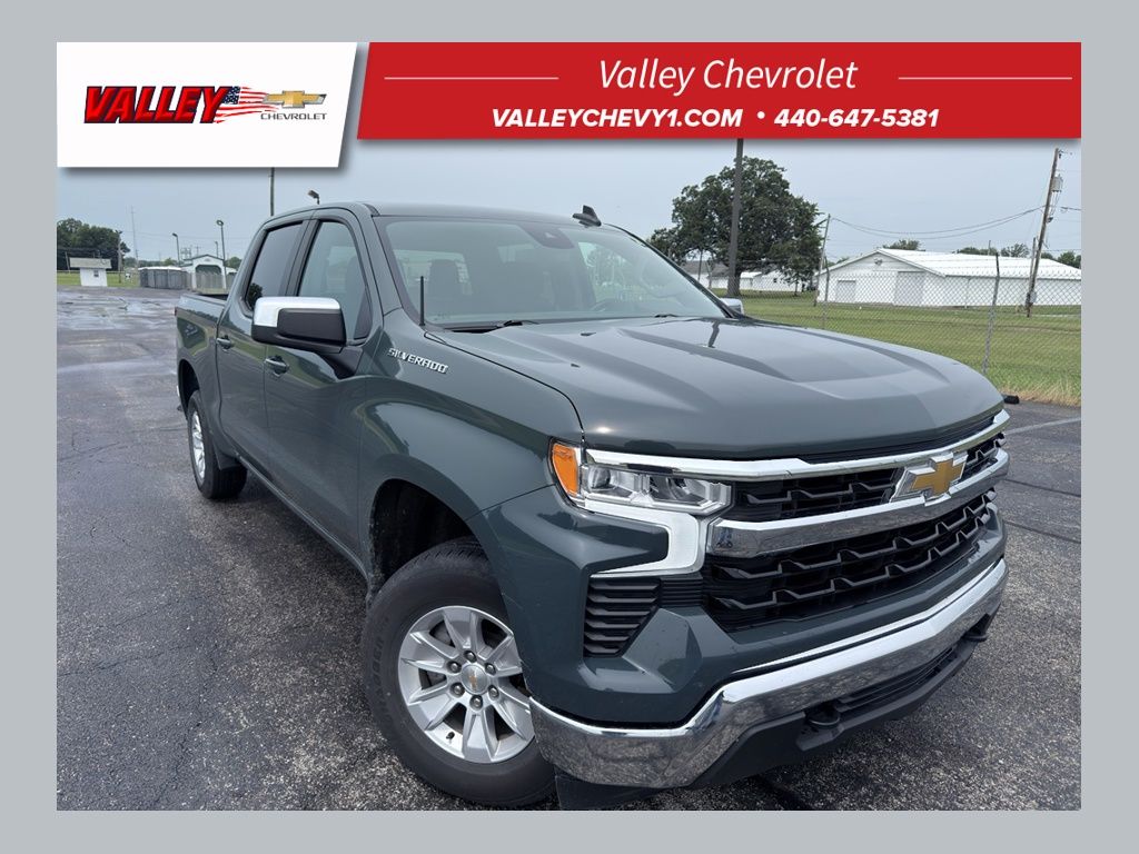 Cypress Gray 2025 Chevrolet Silverado 1500 Pickup Truck Four-Wheel Drive Automatic