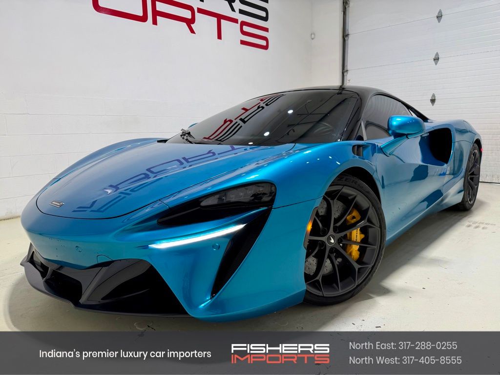 Blue 2023 McLaren Artura RWD Coupe Rear-Wheel Drive 8-Speed Dual Clutch