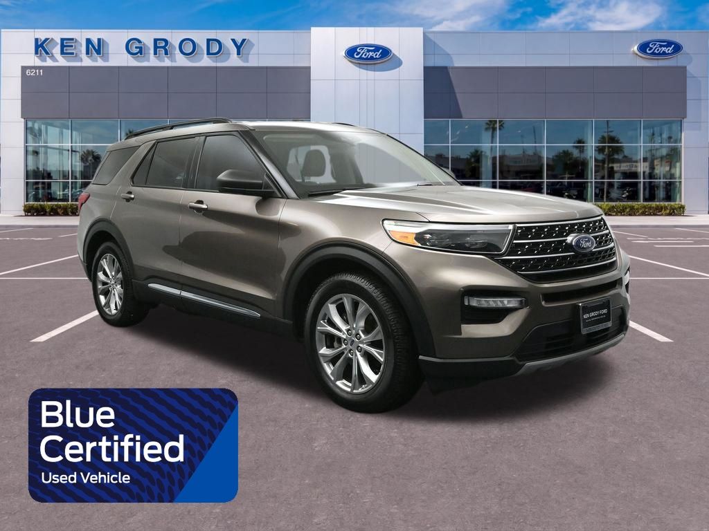 Stone Gray Metallic 2021 Ford Explorer SUV / Crossover Rear-Wheel Drive Automatic