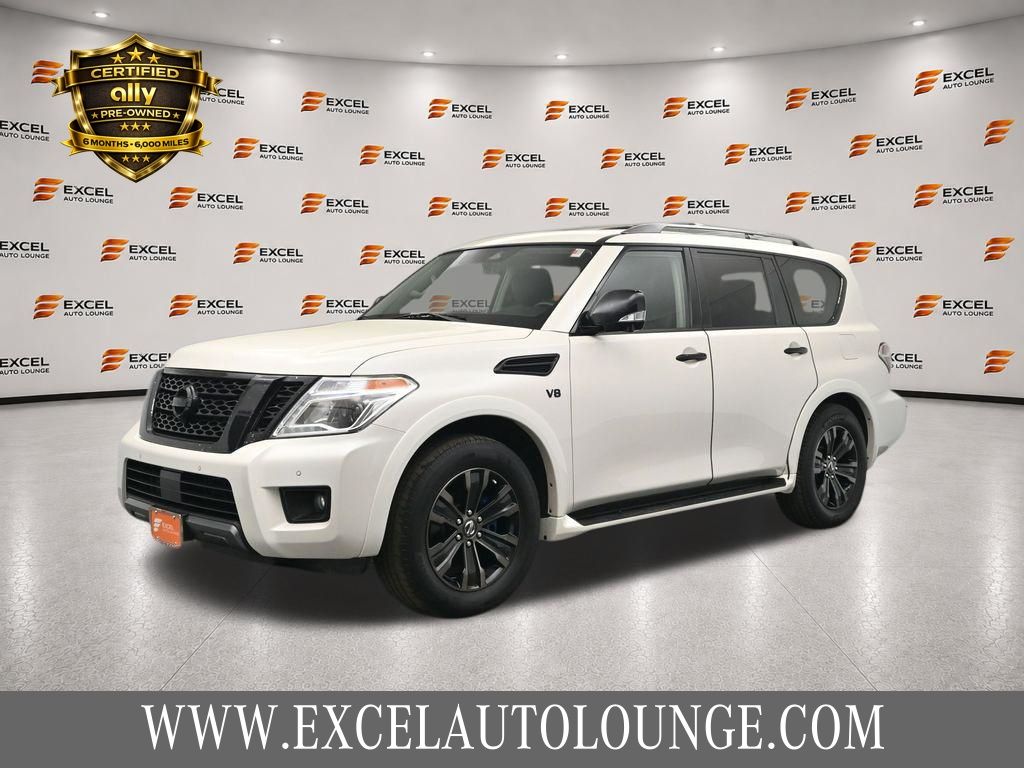 Pearl White Tricoat 2020 Nissan Armada SUV / Crossover Four-Wheel Drive 7-Speed Automatic
