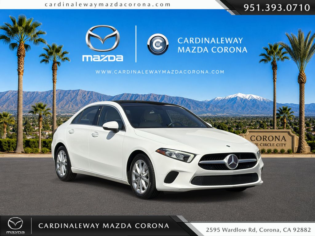 Polar White 2021 Mercedes-Benz A-Class Sedan Front-Wheel Drive 7-Speed Automatic