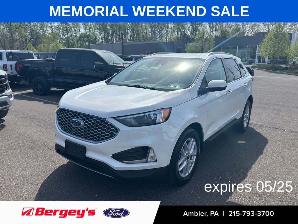 White Metallic 2023 Ford Edge SEL AWD SUV / Crossover All-Wheel Drive 8-Speed Automatic