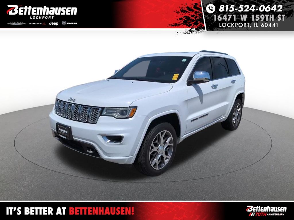 Bright White Clearcoat 2020 Jeep Grand Cherokee Overland 4WD SUV / Crossover Four-Wheel Drive 8-Speed Automatic