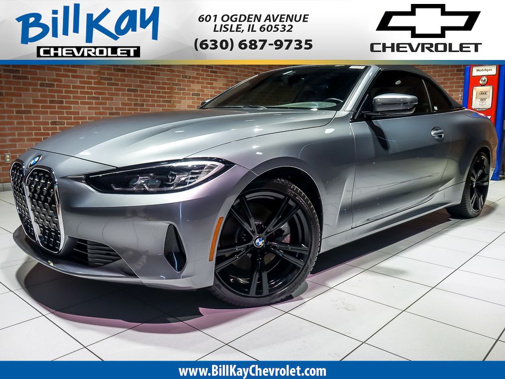 Skyscraper Gray Metallic 2023 BMW 4 Series Convertible All-Wheel Drive 8-Speed Automatic