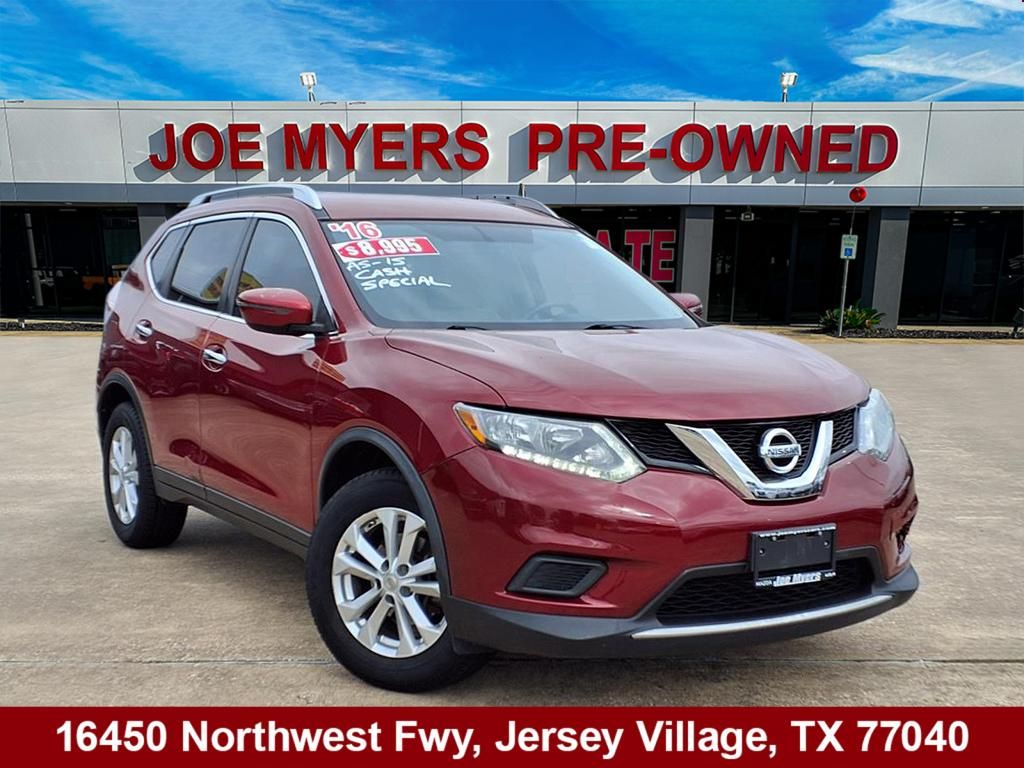 2016 Nissan Rogue SV Red at DeMontrond Gulf Freeway