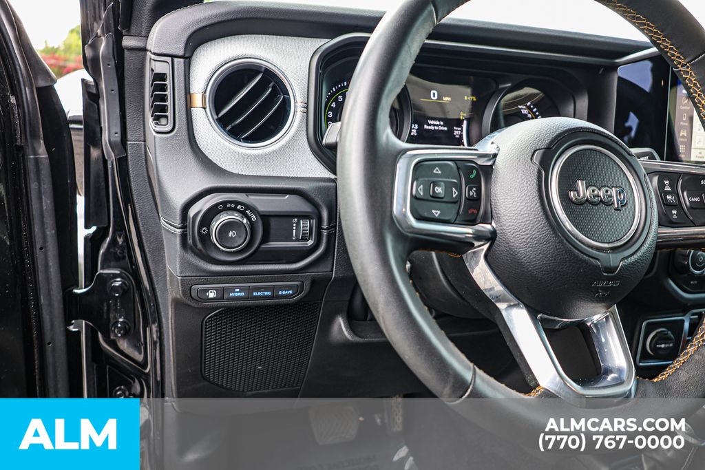 Used 2024 Black Jeep Sahara 4xe image 23