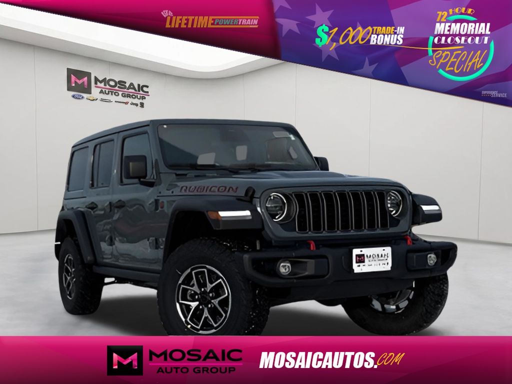 Anvil Clear Coat 2026 Jeep Wrangler Rubicon 4-Door 4WD SUV / Crossover Four-Wheel Drive 8-Speed Automatic