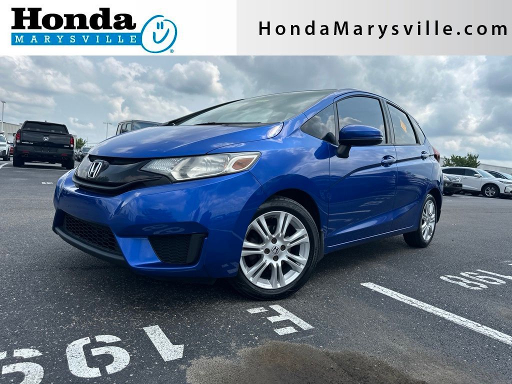 Aegean Blue Metallic 2016 Honda Fit Hatchback Front-Wheel Drive Continuously Variable Transmission