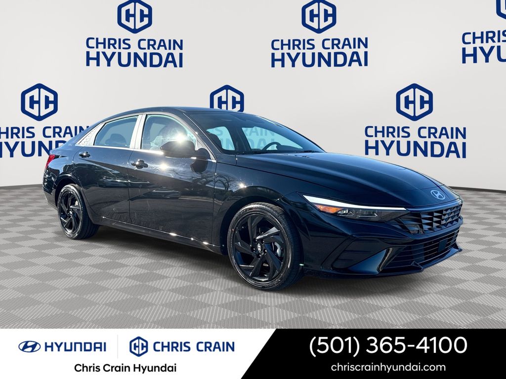 Abyss Black 2026 Hyundai Elantra SEL Sport Premium FWD Sedan Front-Wheel Drive Continuously Variable Transmission