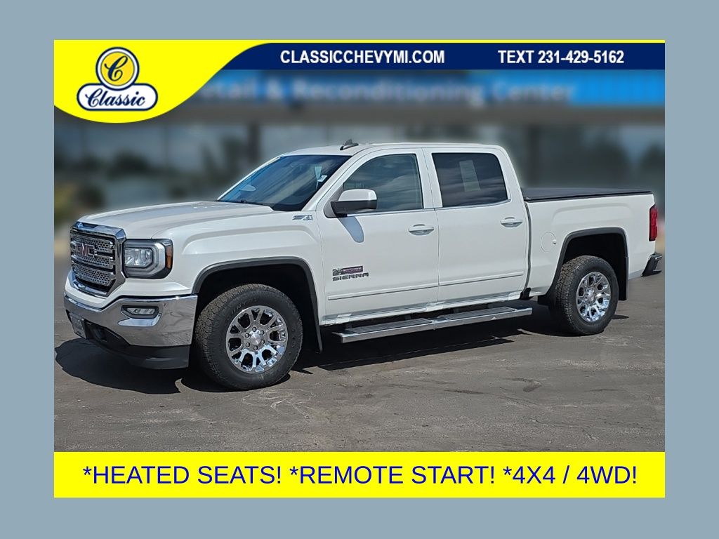 White 2017 GMC Sierra 1500 Pickup Truck Four-Wheel Drive 6-Speed Automatic Overdrive