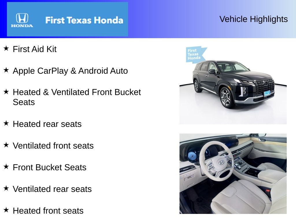 Used Car 2023 Hyundai Palisade  Limited For Sale Under $40,000 In Austin, Texas