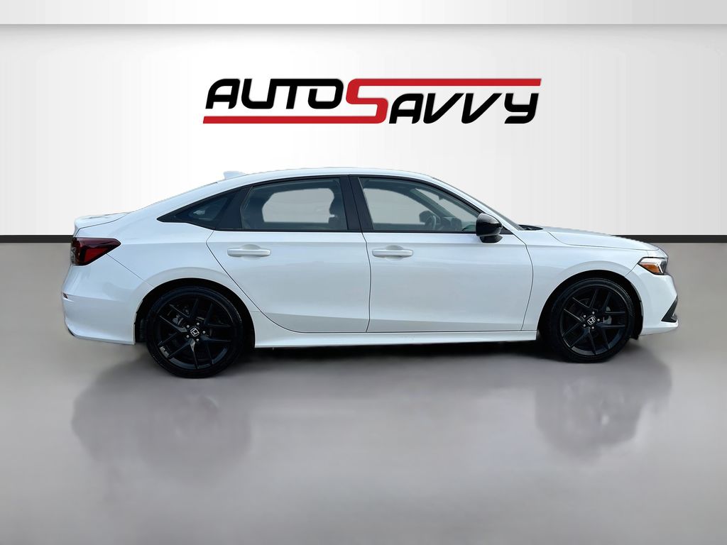 2025 Honda Civic Hybrid Sport White at Classic Elite Chevrolet Sugar Land