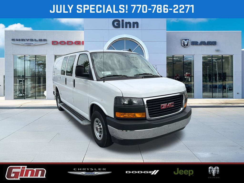 Summit White 2024 GMC Savana Cargo Van Rear-Wheel Drive 8-Speed Automatic Overdrive