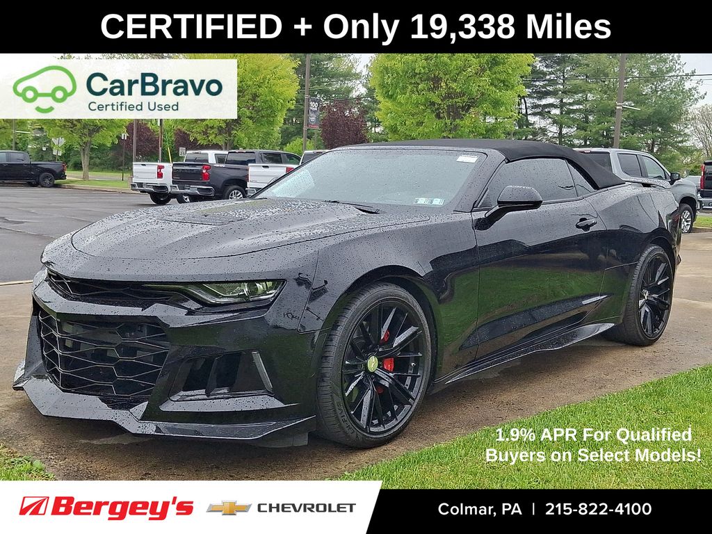 Black 2022 Chevrolet Camaro Convertible Rear-Wheel Drive Automatic